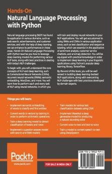 Hands-on Natural Language Processing with Python