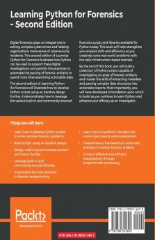 Learning Python for Forensics -Second Edition