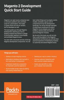 Magento 2 Development Quick Start Guide