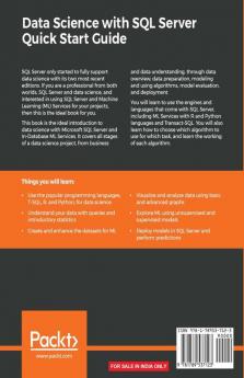Data Science with SQL Server Quick Start Guide