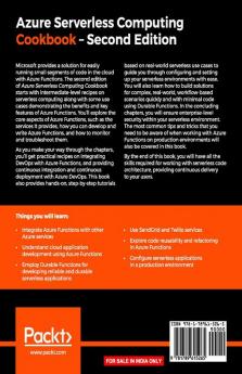 Azure Serverless Computing Cookbook - Second Edition