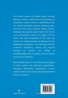 More Notable Names in Anaesthesia