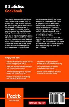 R Statistics Cookbook