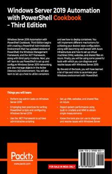 Windows Server 2019 Automation with PowerShell Cookbook - Third Edition