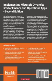 Implementing Microsoft Dynamics 365 for Finance and Operations Apps - Second Edition