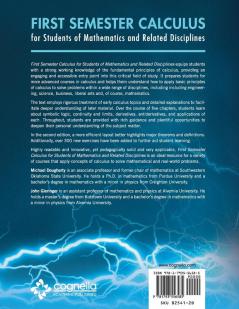 First Semester Calculus for Students of Mathematics and Related Disciplines