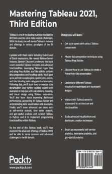 Mastering Tableau 2021- Third Edition