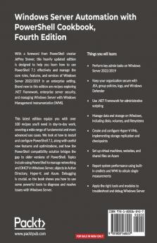 Windows Server Automation with PowerShell Cookbook - Fourth Edition