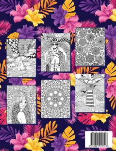 Teen Coloring Books for Girls: Fun activity book for Older Girls ages 12-14 Teenagers; Detailed Design Zendoodle Creative Arts Relaxing ad Stress Relief! (Cool Activities for Teens)