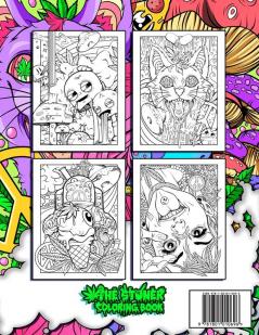 The Stoner Coloring Book for Adults: A Trippy and Psychedelic Coloring Book Featuring Mesmerizing Cannabis-Inspired Illustrations: 1 (Stoner Gifts)