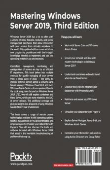 Mastering Windows Server 2019 - Third Edition