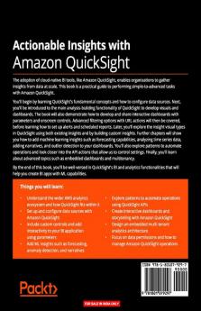 Actionable Insights with Amazon QuickSight