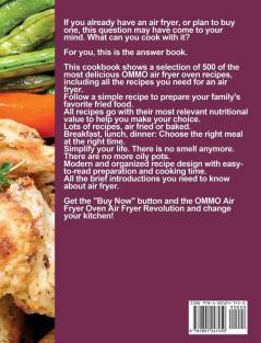 OMMO Air Fryer Oven Cookbook: 500 Affordable and Delicious OMMO Air Fryer Oven Recipes for Cooking Faster and More Enjoyable for Your daily meals