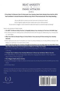 Beat Anxiety & Panic Attacks (2 in 1): Overcoming Your Social Anxiety (In Relationships) & Depression Naturally Using Therapy (CBT & DBT & ACT) Meditations & Healthy Living