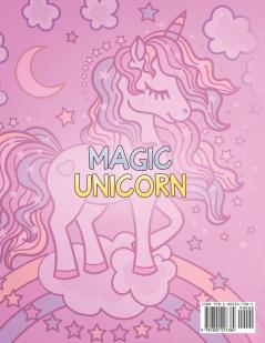 Magic Unicorn: A children's coloring book. For Kids Age 4-8.