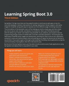 Learning Spring Boot 3.0: Simplify the development of production-grade applications using Java and Spring