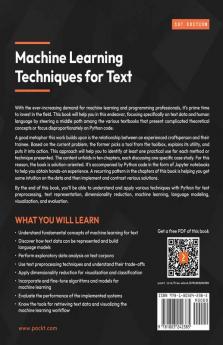 Machine Learning Techniques for Text