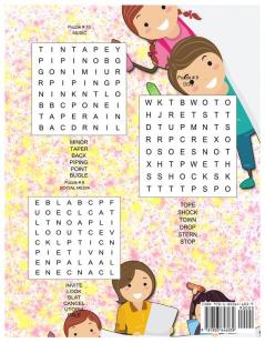 50 Word Search Puzzles 4-8 Years for Clever Kids: Word Search for Kids Ages 4-8 6-8 Word Puzzle Kid Puzzle kindergarten Learning Games & Puzzles Age 7 Word Search Book Puzzle Book Kid Word Search