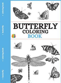 Butterfly Coloring Book: Beautiful Coloring Pages Stress Relieving & Relaxation for All ages