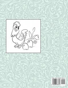 Chicken Coloring Book for Kids: Super Easy and Fun Coloring Pages for Kids