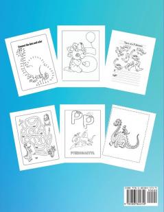 Libro de Actividades de Dinosaurios para Ninos Pequenos: Libro de actividades de dinosaurios para niños para colorear para hacer puntos laberintos y mucho más. Dinosaurios Libros Infantiles.