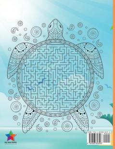 Maze Turtle for Kids: Fun Mazes for Kids 4-6 6-8 Year Old/ Maze Activity Workbook for Children/ Fun and Challenging Turtle Mazes for Kids ages 8-12 4-8