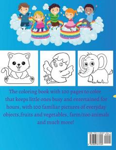 My First Coloring Book: Books for Toddlers and Kids ages 123 & 4 Boys Girls