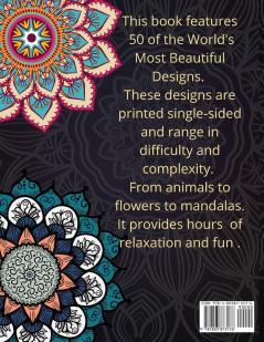 Coloring Book: Amazing Mandala Designs for Relaxation Mandala for all Skills to create a Relaxed Coloring Session Unique Mandala Designs Mandala Coloring Book