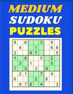 Sudoku Puzzles Medium Level: Large Print Book with Solution - One Sudoku Per Page