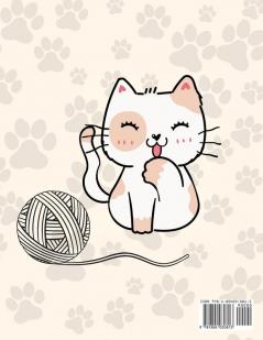 Cute Cats Coloring Book: Wonderful Cats Coloring Book for Kids My First Book of Cats Adorable Cartoon Cats and Kittens