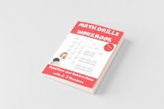 Math Drills Workbook Additions and Subtractions with 23 Numbers Grades 1-3