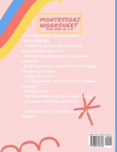 Montessori Worksheet for Pre-K & K