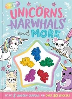 Unicorns Narwhals and More (Shaped Crayon Bumper Colouring) Igloo Books