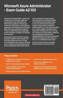 Microsoft Azure Administrator - Exam Guide AZ-103