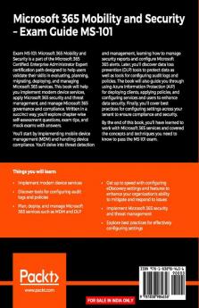 Microsoft 365 Mobility and Security - Exam Guide MS-101