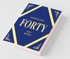 Happy 40th Birthday Guest Book (Hardcover)
