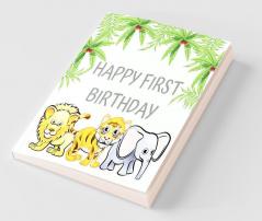 First birthday guest book (Hardcover)