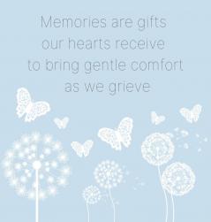 In Loving Memory Book to sign (Hardback cover)