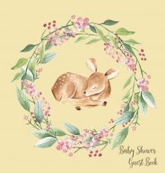 Woodland Baby Shower Guest Book (Hardcover)