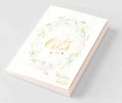 Woodland Baby Shower Guest Book (Hardcover)