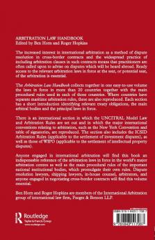 ARBITRATION LAW HANDBOOK