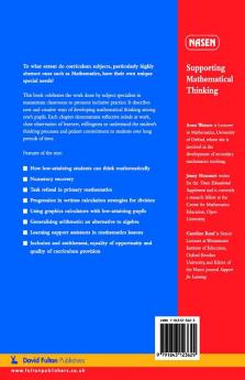 Supporting Mathematical Thinking