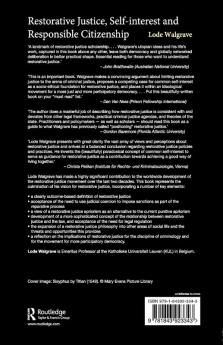 Restorative Justice Self-interest and Responsible Citizenship