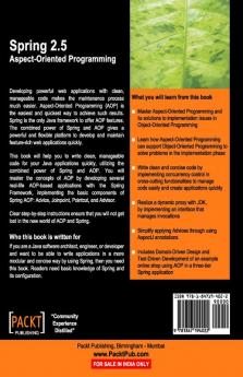 Spring 2.5 Aspect Oriented Programming