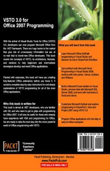 VSTO 3.0 for Office 2007 Programming