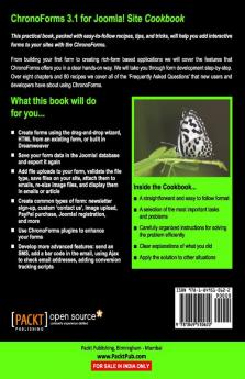 Chronoforms 3.1 for Joomla! Site Cookbook