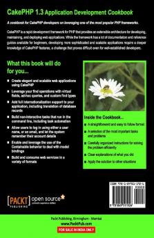 Cakephp 1.3 Application Development Cookbook
