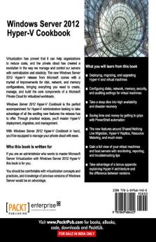 Windows Server 2012 Hyper-V Cookbook