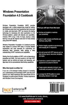 Windows Presentation Foundation 4.5 Cookbook