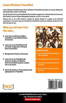 Instant Windows PowerShell